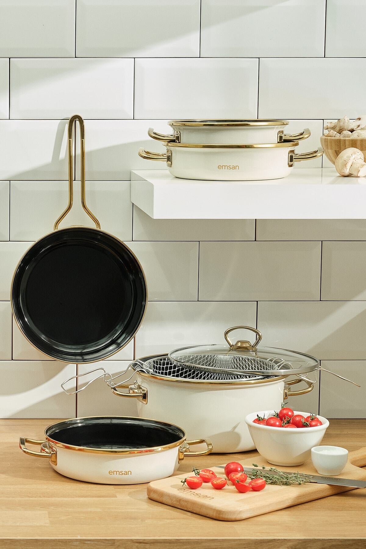 Emsan Nostalji Enamel Frying Pot - MALLTURK