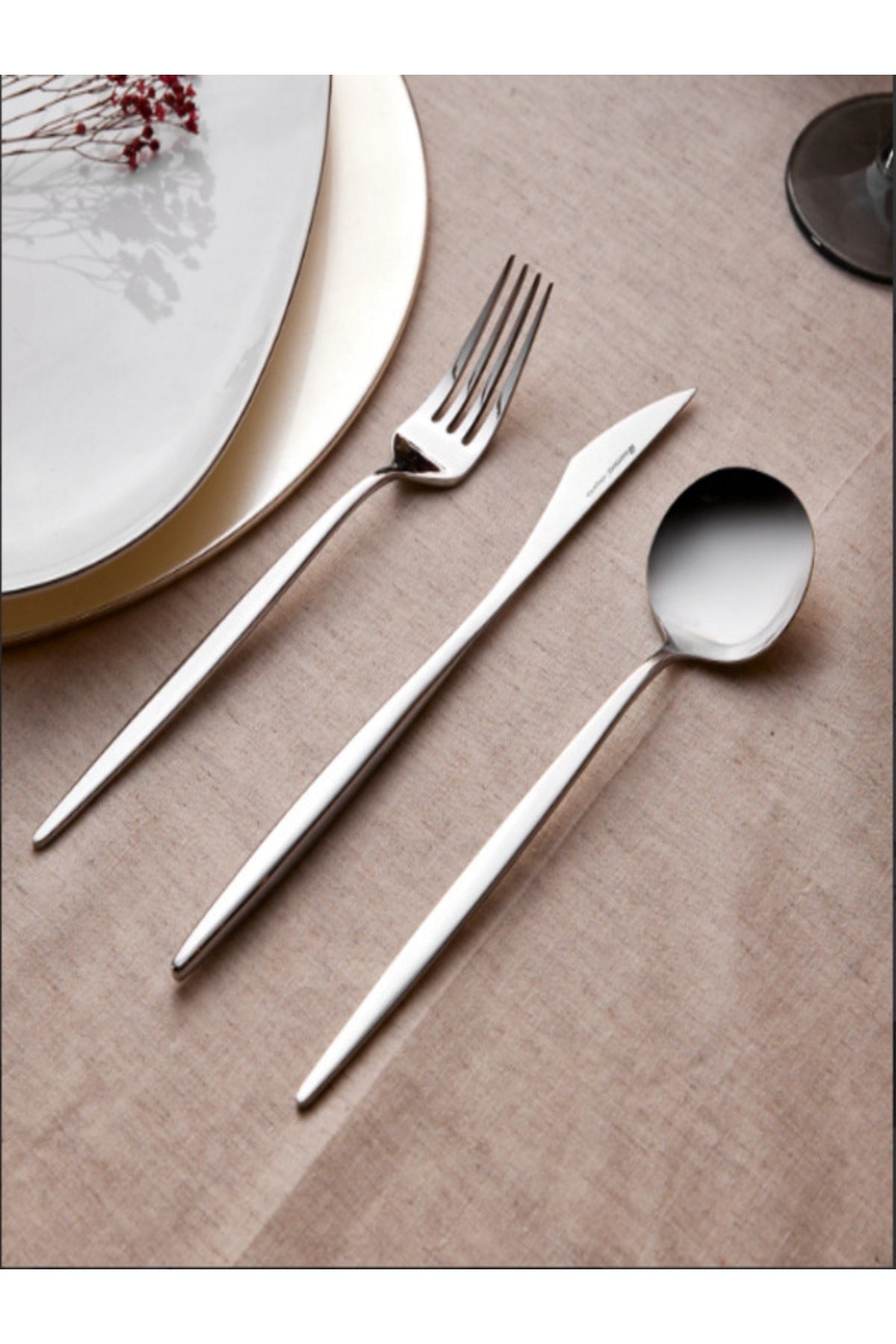 Karaca porto 12 Place Setting 60 Piece elegance Flatware Set Boxed - MALLTURK