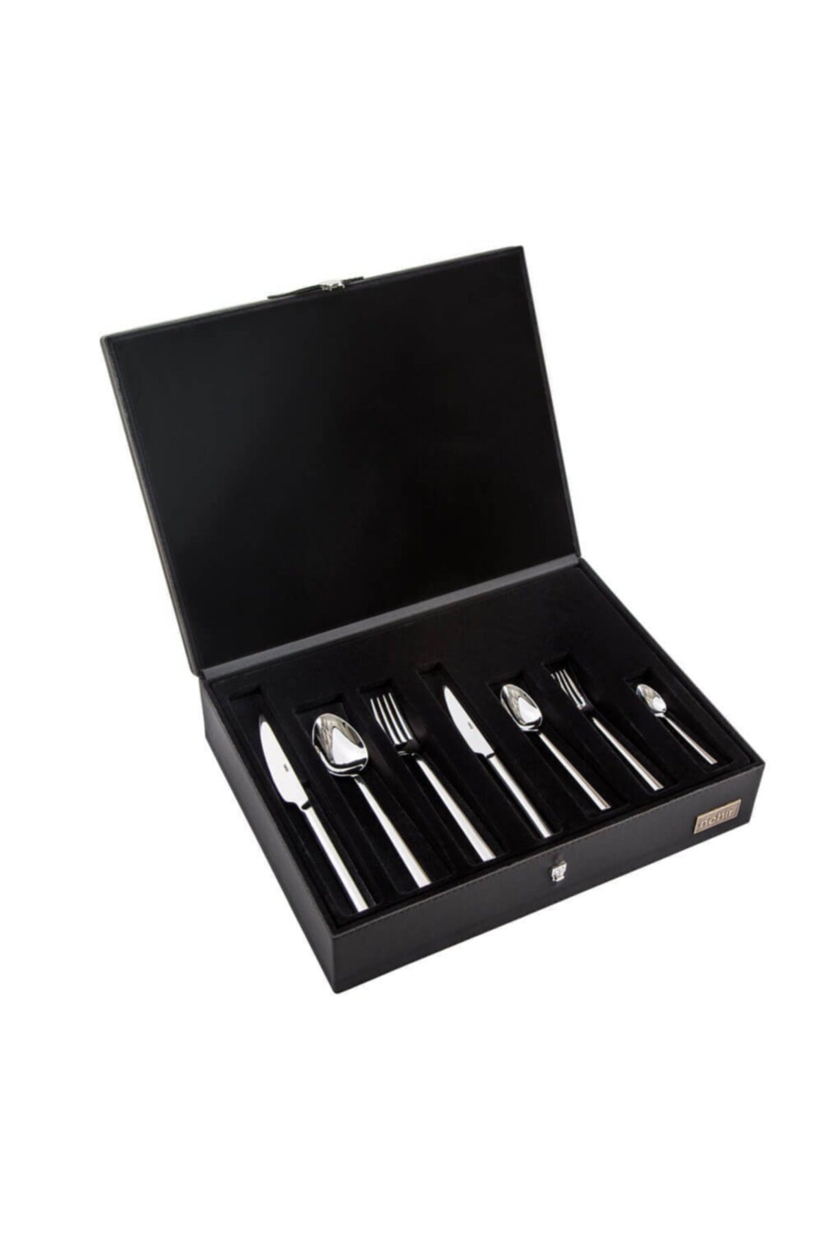 Nehir zarif Flatware Set Set deri cantali 89 Piece - MALLTURK