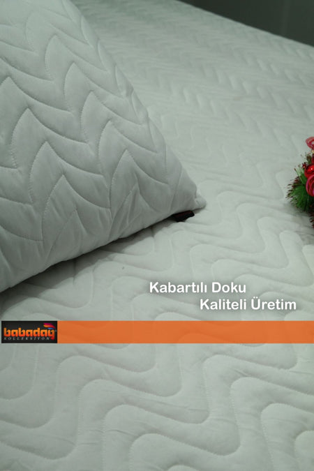 babadag kolleksiyon Cotton Quilted Fitted Mattress Protector - MALLTURK