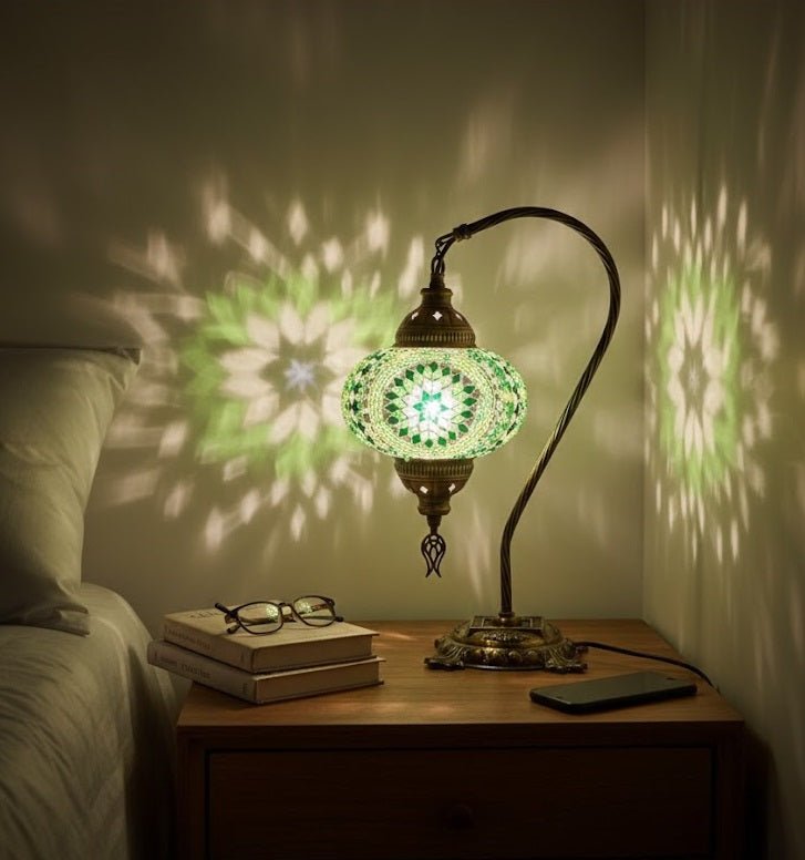 Table lamp, bedside table, bedside lighting, Turkish lamp night light - MALLTURK