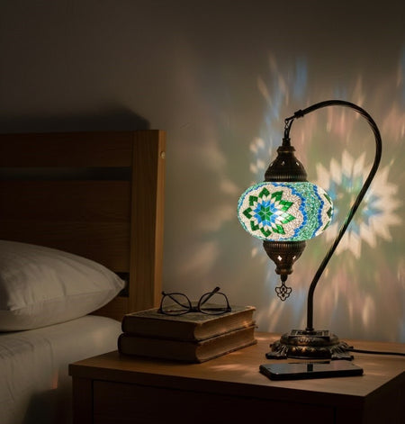 Table lamp, bedside table, bedside lighting, Turkish lamp night light - MALLTURK