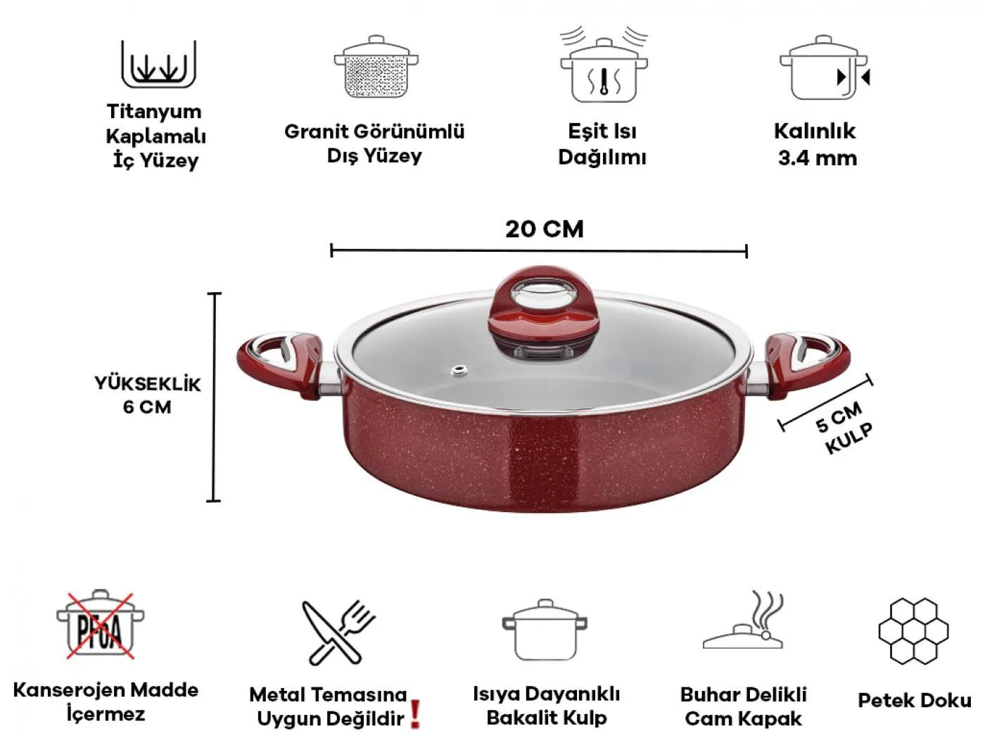 Tac Granit non-stick cookware