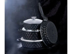 TAC Carabella 7-Piece Cast Iron Cookware Set Black