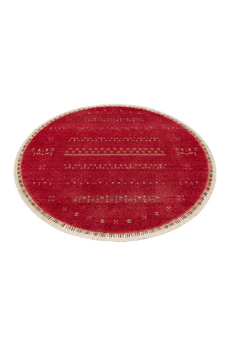 Eko Hali Zara ZR 06 Red Round Special Loom Carpet with Special Dyeing Process for increased Durability - MALLTURK