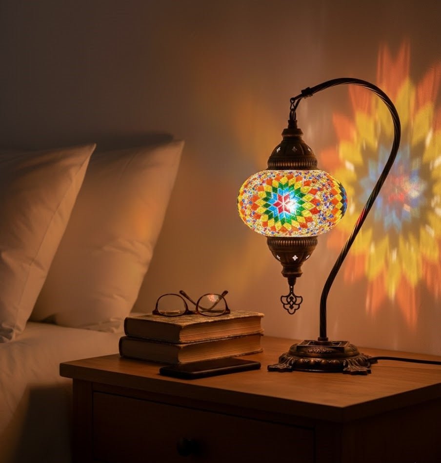 Table lamp, bedside table, bedside lighting, Turkish lamp night light - MALLTURK