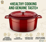 LAVA Cast Iron Casserole with Lid - MALLTURK