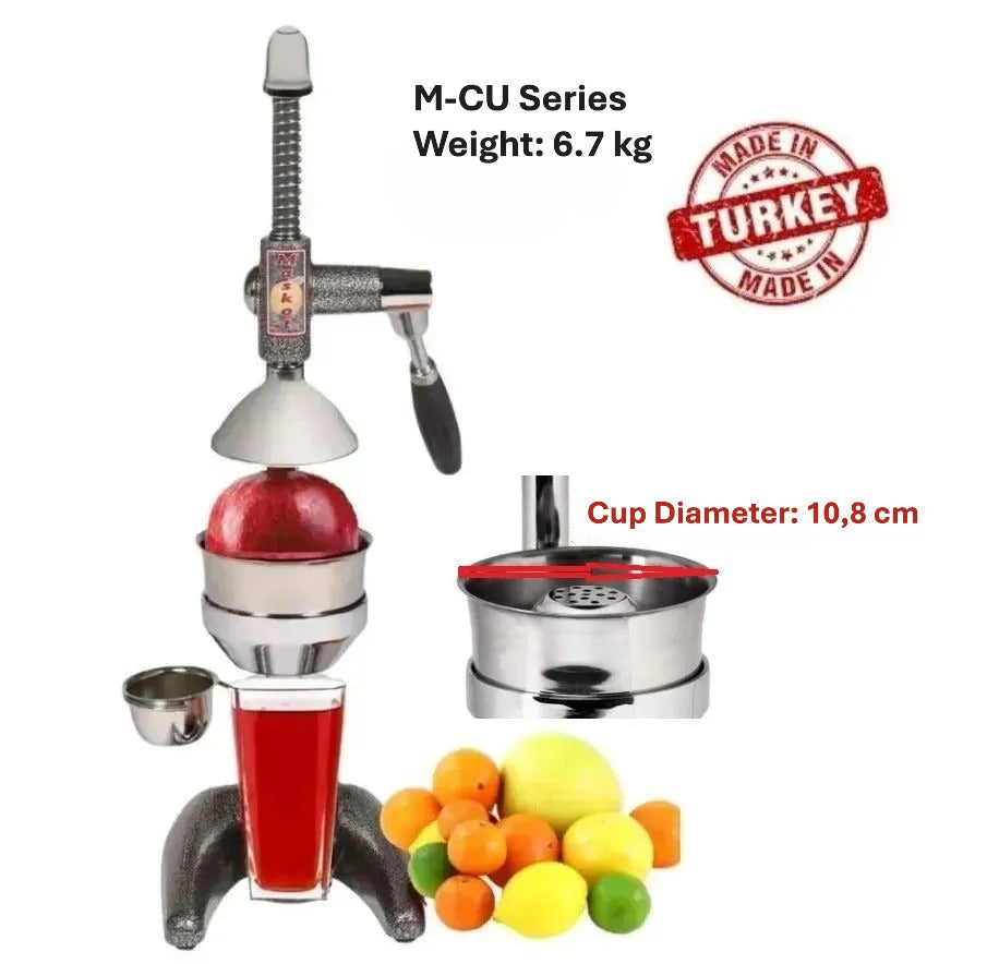Maskot M-CU Gray Professional Manual Pomegranate and Citrus Juicer