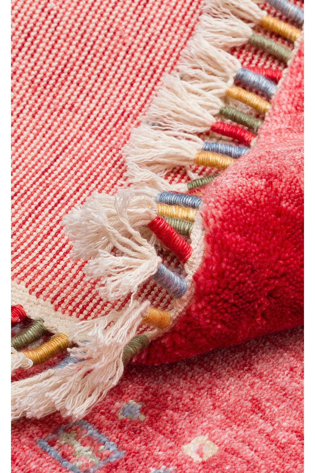 Eko Hali Zara ZR 06 Red Round Special Loom Carpet with Special Dyeing Process for increased Durability - MALLTURK