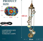 Turkish Mosaic Floor Lamp – 7 Globe