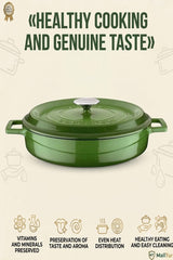 LAVA Cast Iron Casserole with Lid - MALLTURK