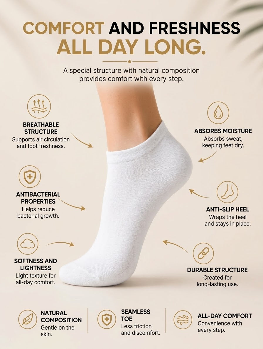 Chaussettes courtes ALPAKORA, été, respirantes, avec bout sans couture