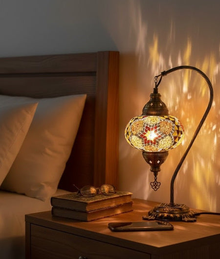 Table lamp, bedside table, bedside lighting, Turkish lamp night light - MALLTURK