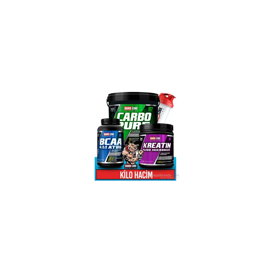 Hardline Nutrition Volume Combination 3 Unflavored 120 Tablets For Healthy Energy and Performance Boost - MALLTURK
