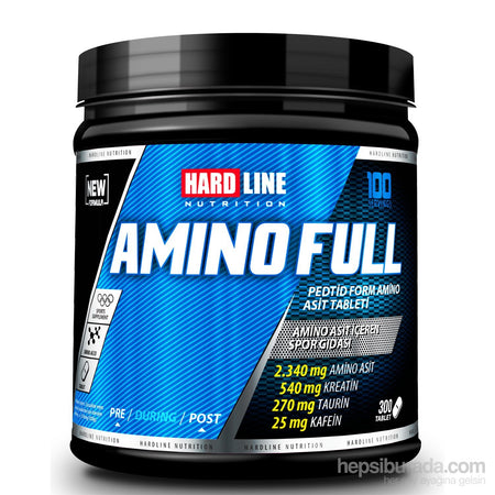 Hardline Nutrition Amino Full 300 Tablets Complex Amino Acid - MALLTURK