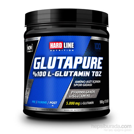 Hardline Nutrition Glutapure 500 Gr 100% L-Glutamine 100 Servings - MALLTURK