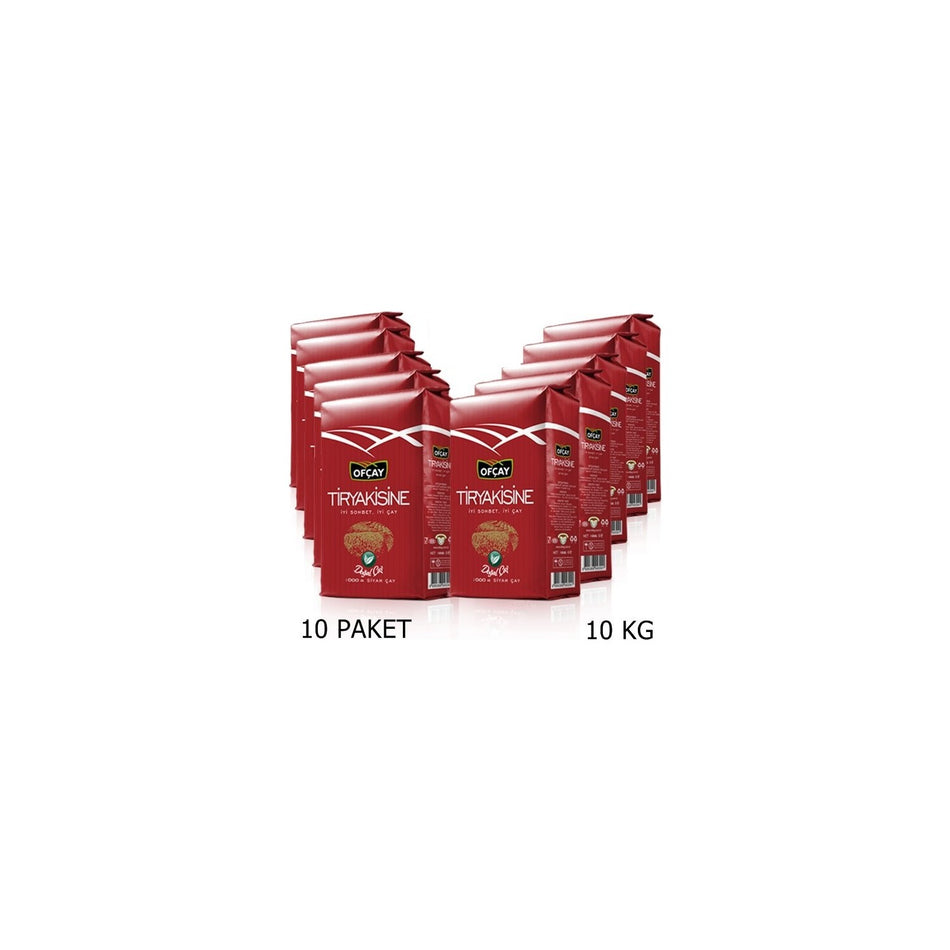 Ofcay Tiryakisine loose leaf black tea 1000 g 10 pieces - MALLTURK