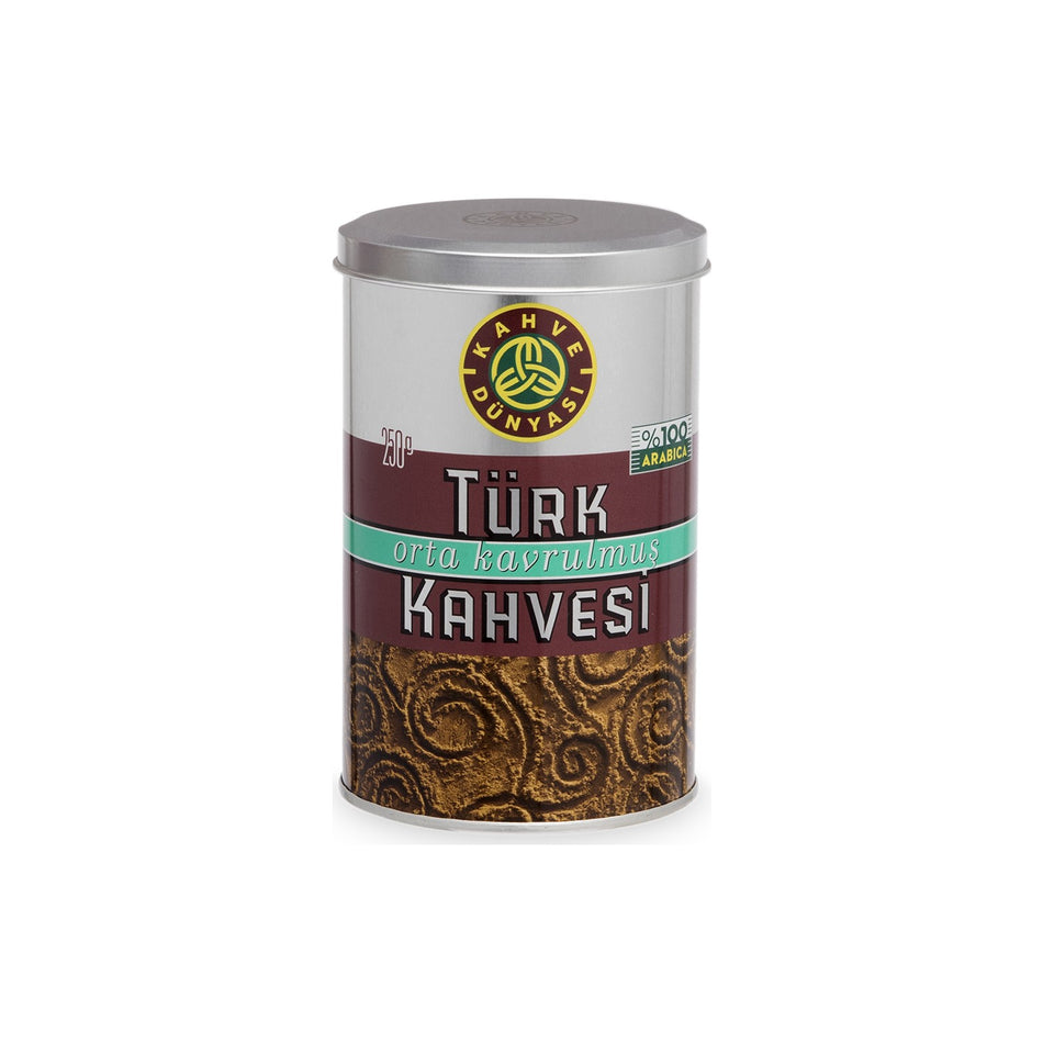 Coffee World Medium Roast Turkish Coffee 250 gr 12-Pack Economy Package - MALLTURK