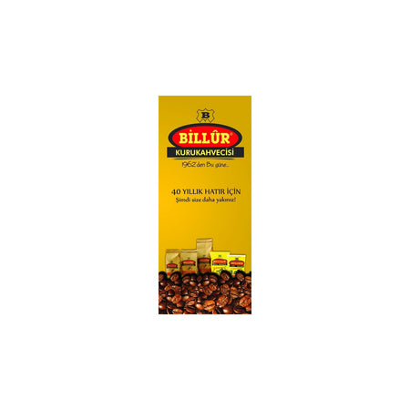 BillurTurk Coffee 100 gr 12-pack Ground Coffee Flavor, Originating from Turkiye - MALLTURK