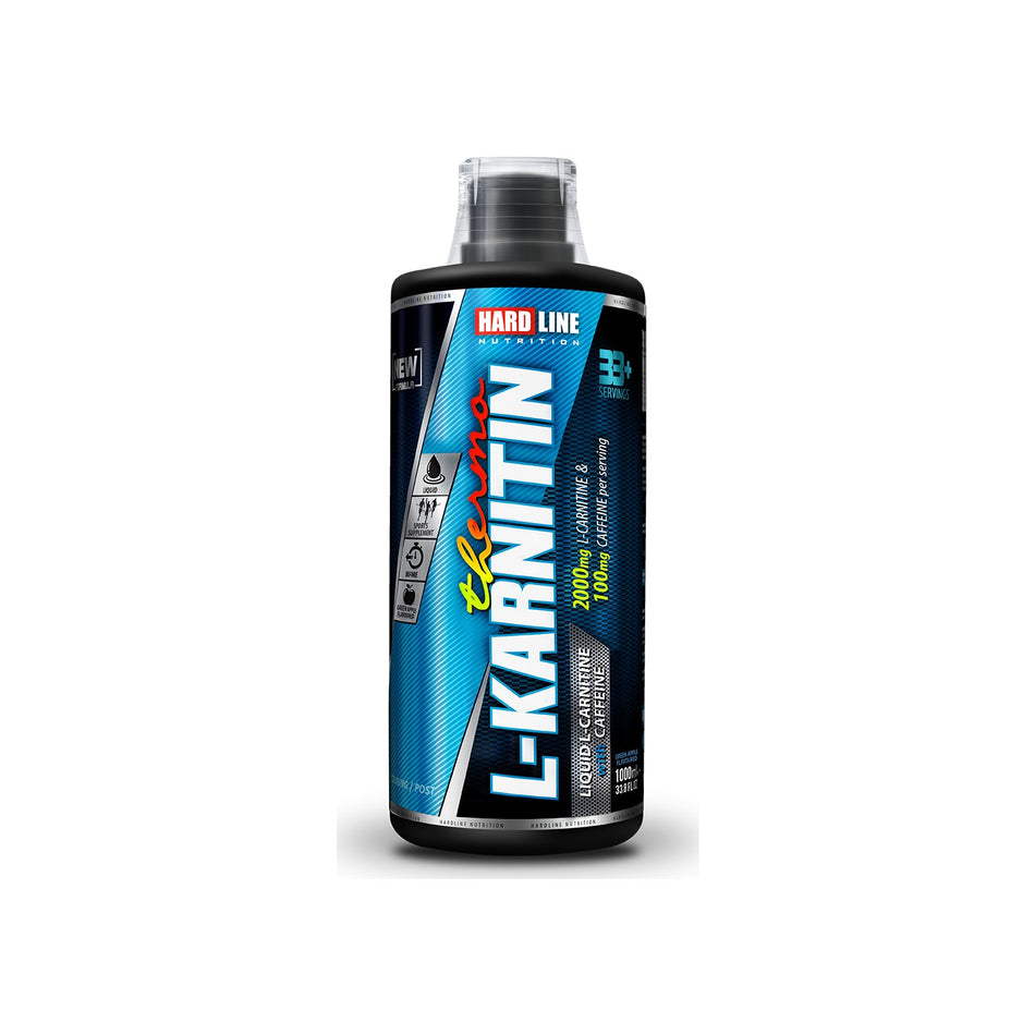 Hardline Nutrition L-Carnitine Thermo - L-Carnitine, Caffeine 1000 ml Green Apple - MALLTURK