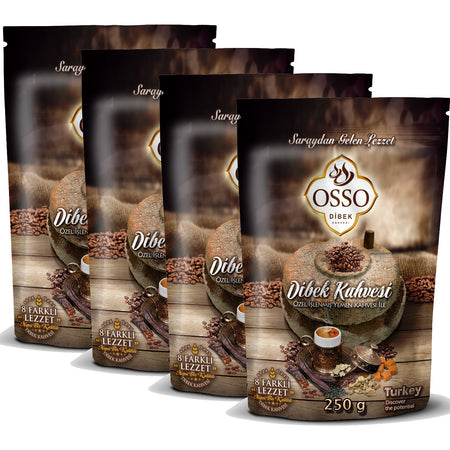Osso Ottoman Coffee, Osso Dibek Coffee 200g, 4 Packs - MALLTURK