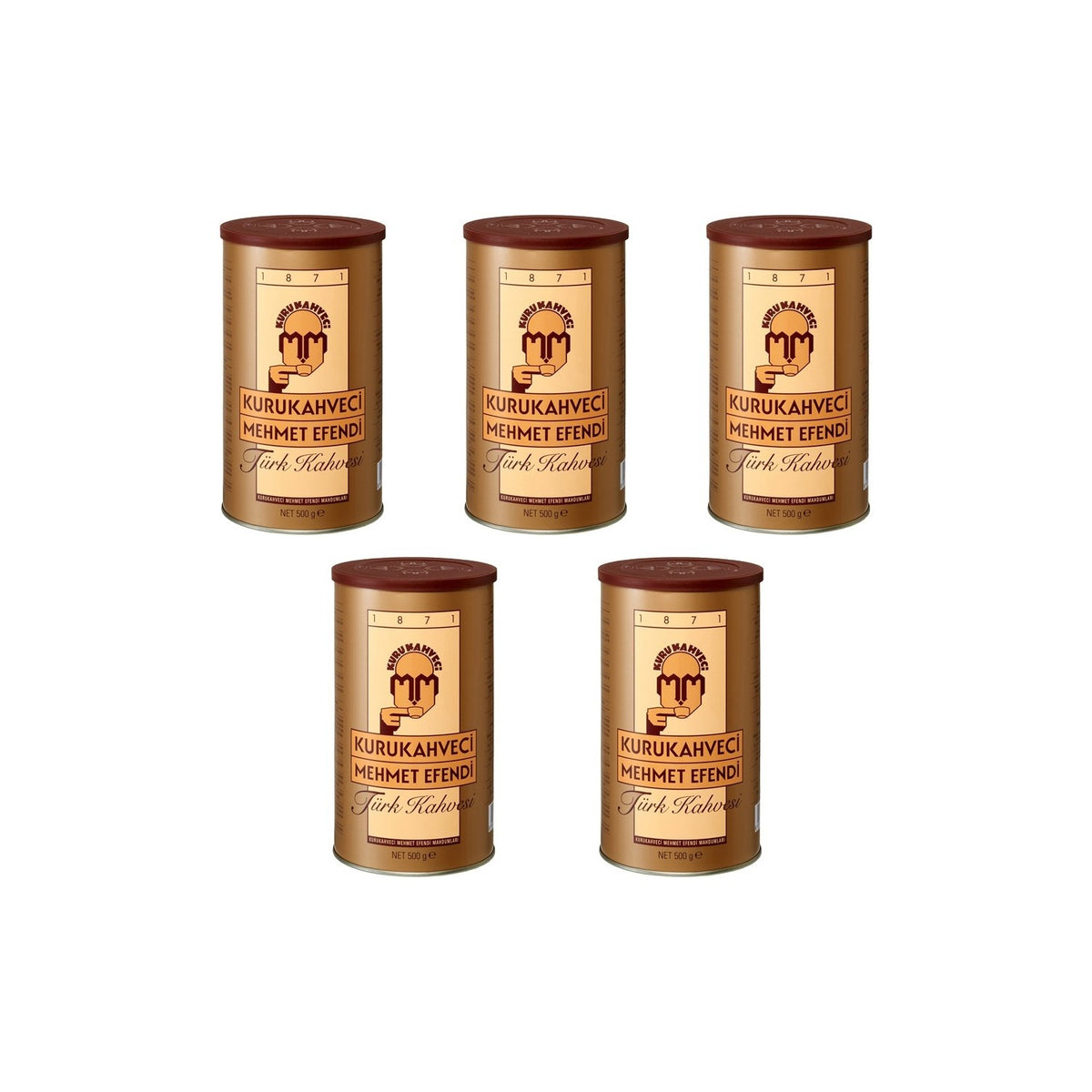 Kurukahveci Mehmet Efendi 500 gr Turkish Coffee (Pack of 5) - MALLTURK