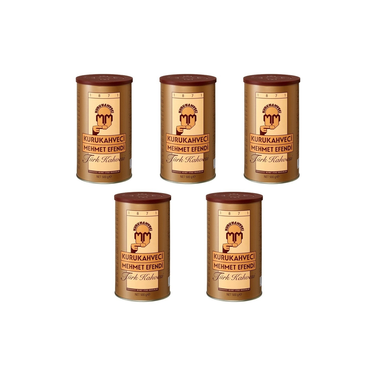 Kurukahveci Mehmet Efendi 500 gr Turkish Coffee (Pack of 5) - MALLTURK