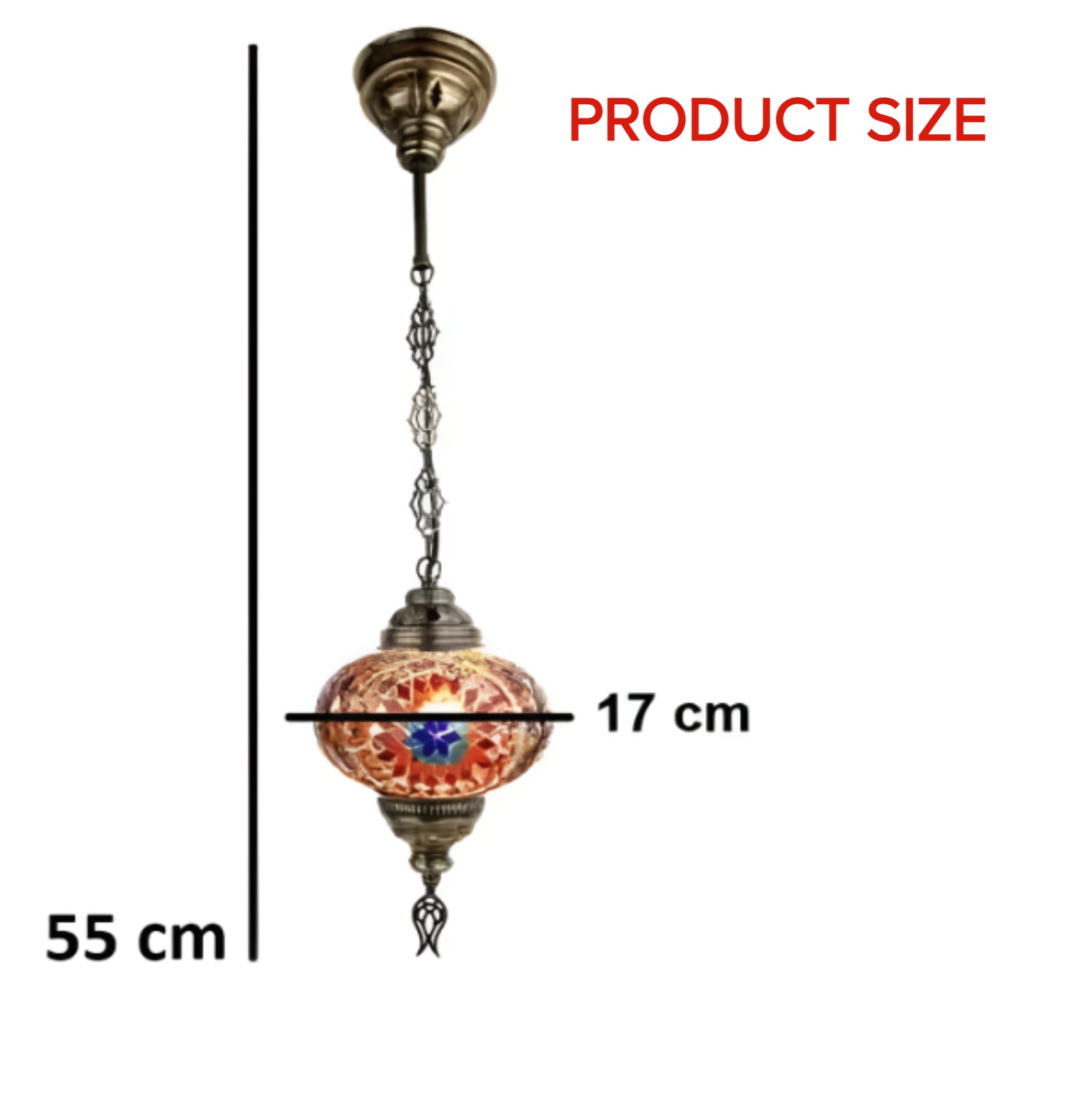 Turkish Mosaic Pendant Lamp - MALLTURK