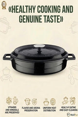 LAVA Cast Iron Casserole with Lid - MALLTURK