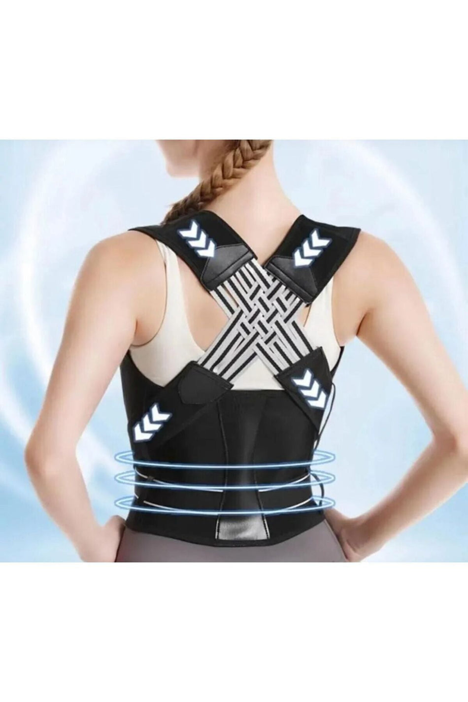 Adjustable Medical Upright Posture Back-Waist Corset for Women and Men, Anti-Hunchback Upright Posture Athlete 4421 - MALLTURK