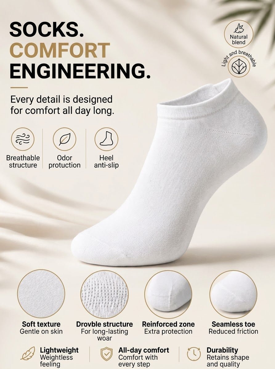 Chaussettes courtes ALPAKORA, été, respirantes, avec bout sans couture