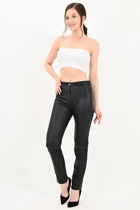 100% Genuine leather women's trousers - MALLTURK
