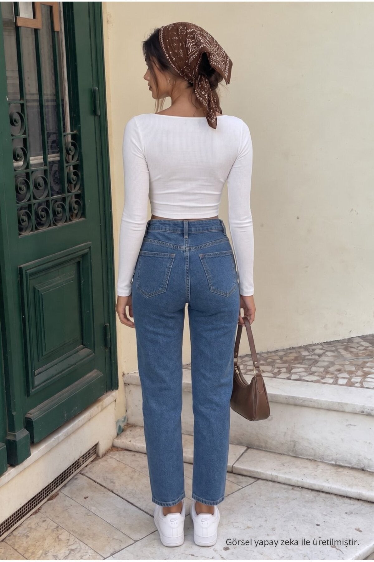 Ankle Length Straight Fit Jeans Blue - MALLTURK