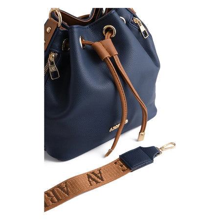 Armine Pia Bag Navy Blue Casual Model - MALLTURK