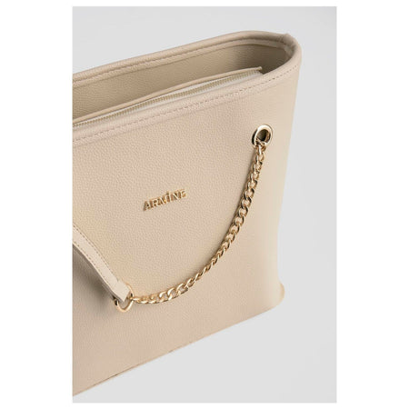 Armine Pia Leather Bag 25YD7271 Cream - MALLTURK