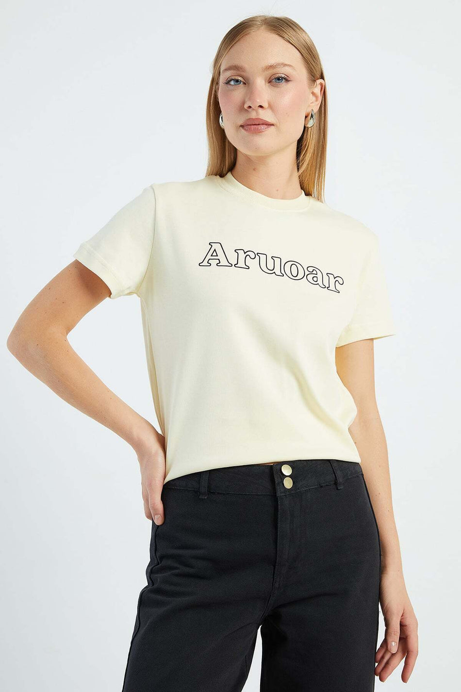 Aruoar Printed Crew Neck T-Shirt - MALLTURK