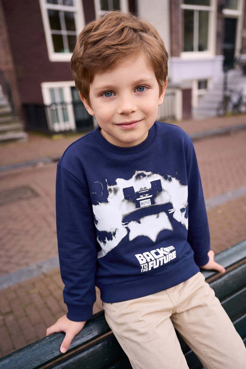 Back to the Future Printed Boys' Sweatshirt - MALLTURK