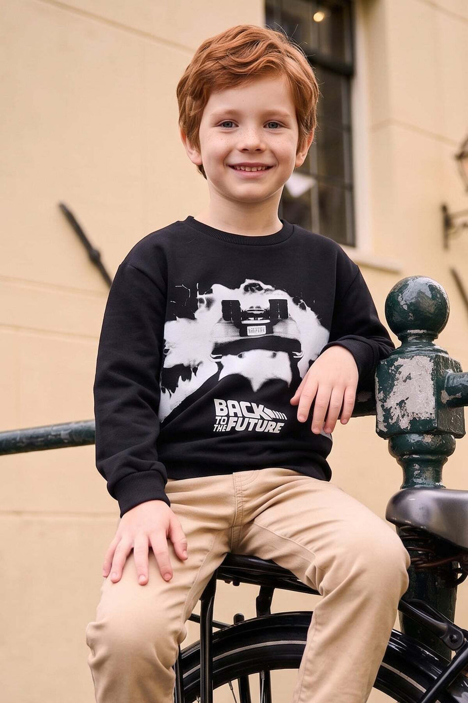 Back to the Future Printed Boys' Sweatshirt - MALLTURK