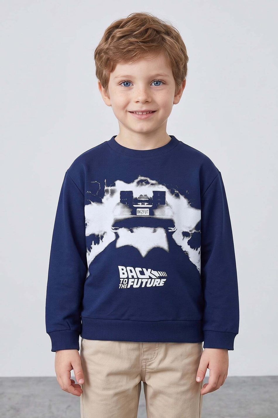 Back to the Future Printed Boys' Sweatshirt - MALLTURK