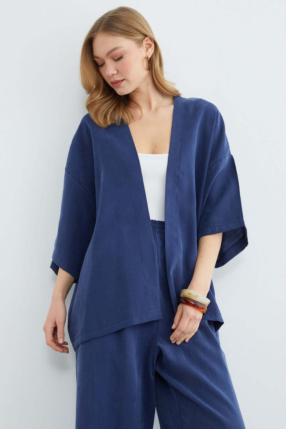 Basic Capri Sleeve Loose 2-Piece Set - MALLTURK
