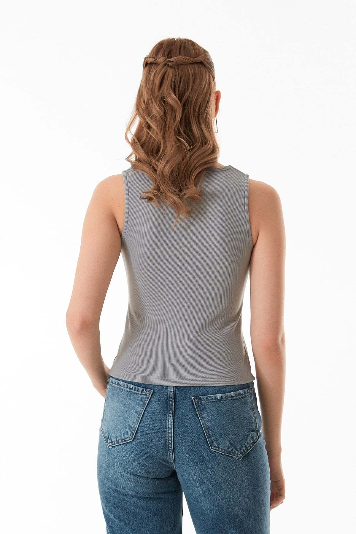 Basic Corded Buttoned Vest - MALLTURK