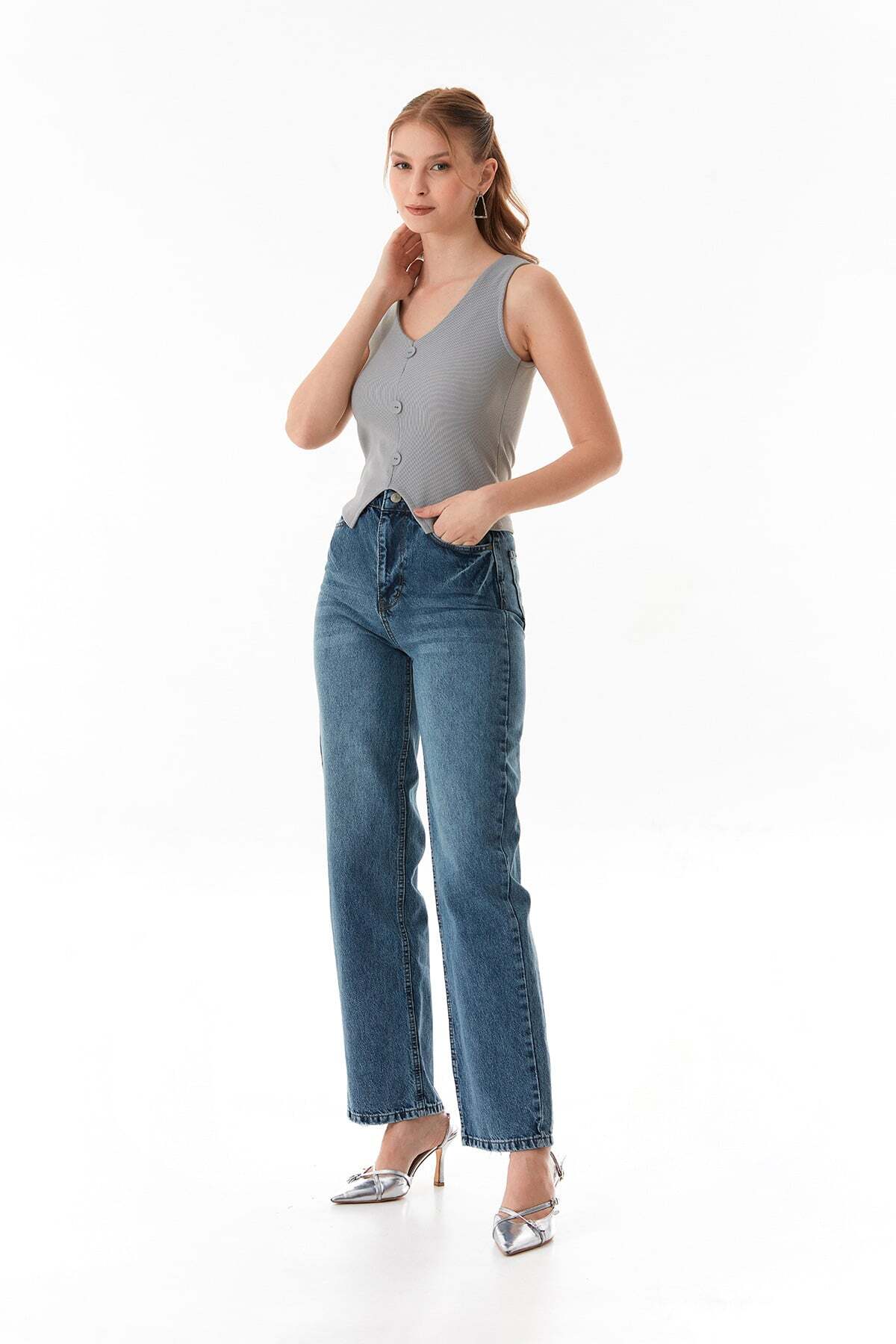 Basic Corded Buttoned Vest - MALLTURK