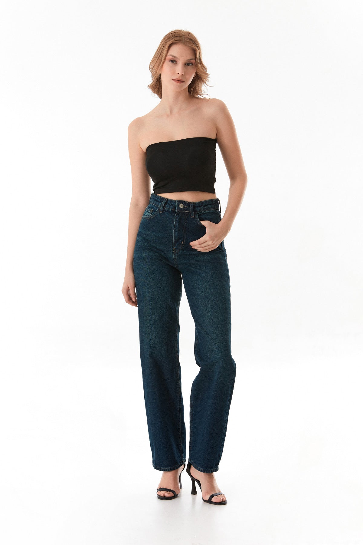 Basic Covered Strapless Bustier - MALLTURK
