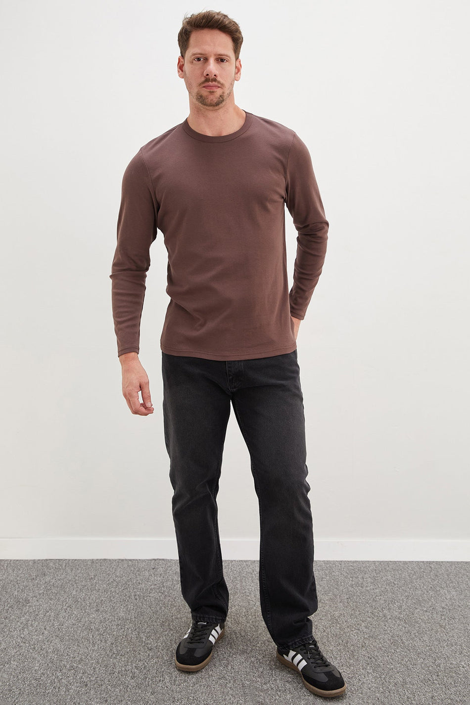 Basic Crew Neck Bodysuit - MALLTURK