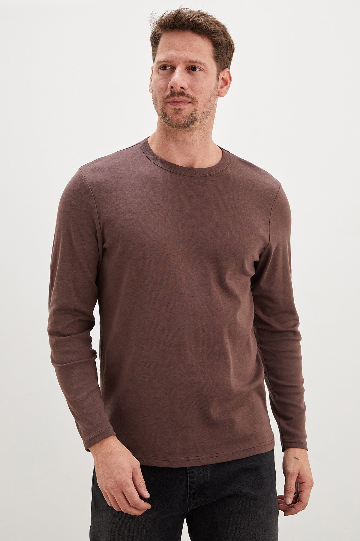 Basic Crew Neck Bodysuit - MALLTURK