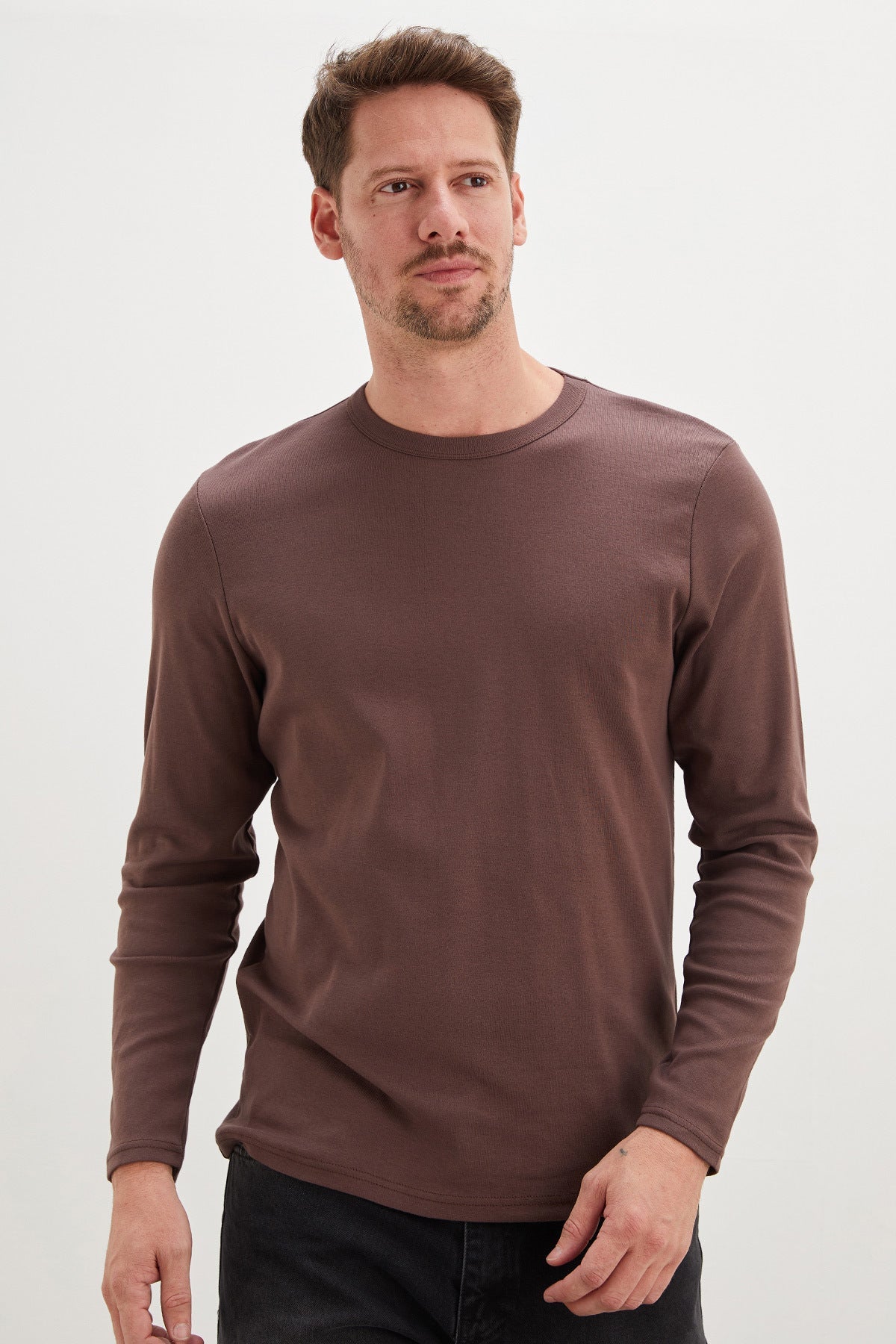 Basic Crew Neck Bodysuit - MALLTURK