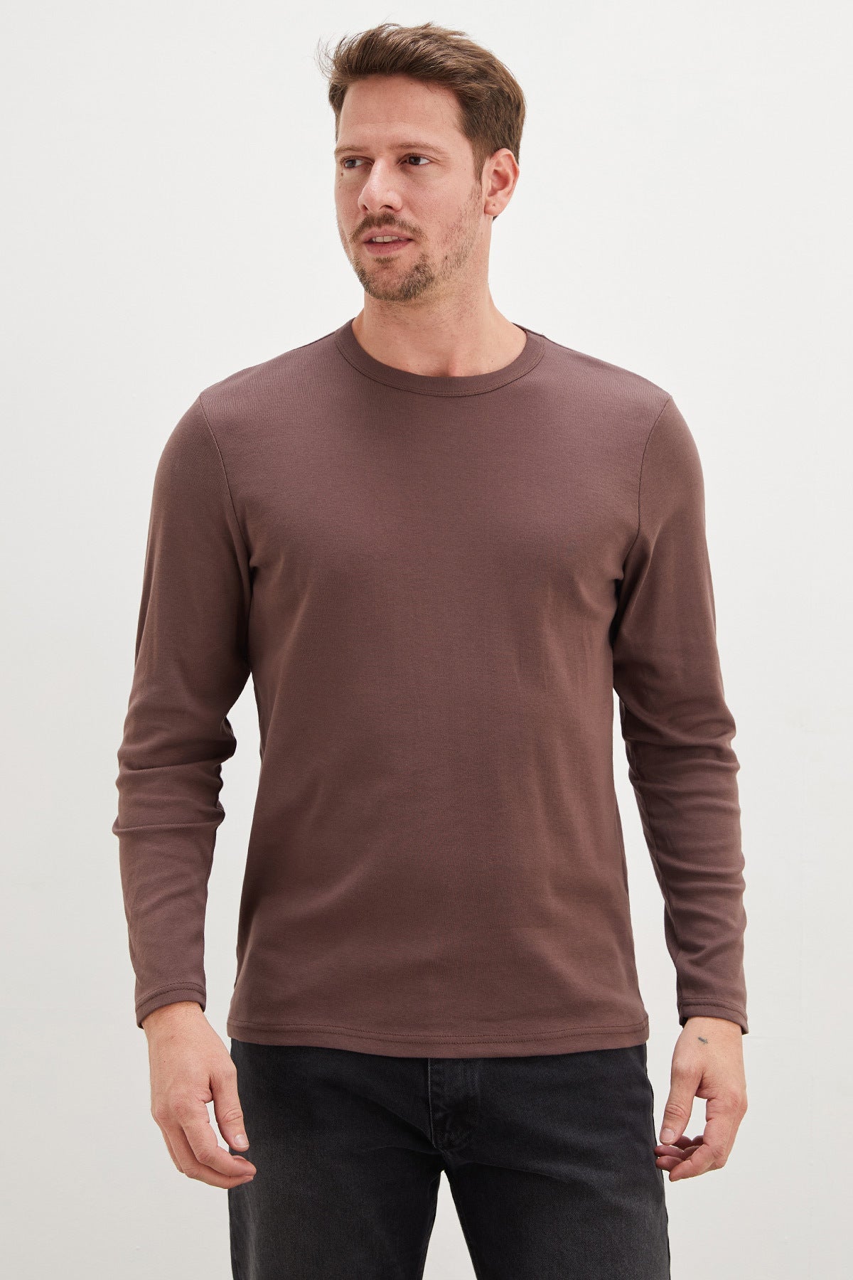 Basic Crew Neck Bodysuit - MALLTURK