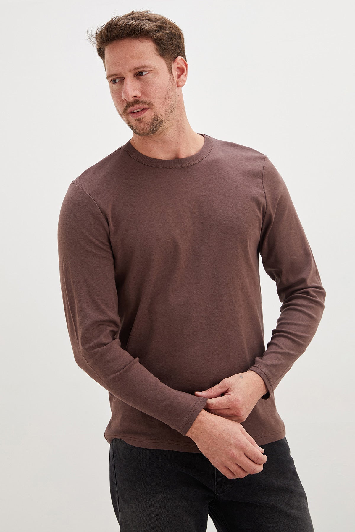 Basic Crew Neck Bodysuit - MALLTURK