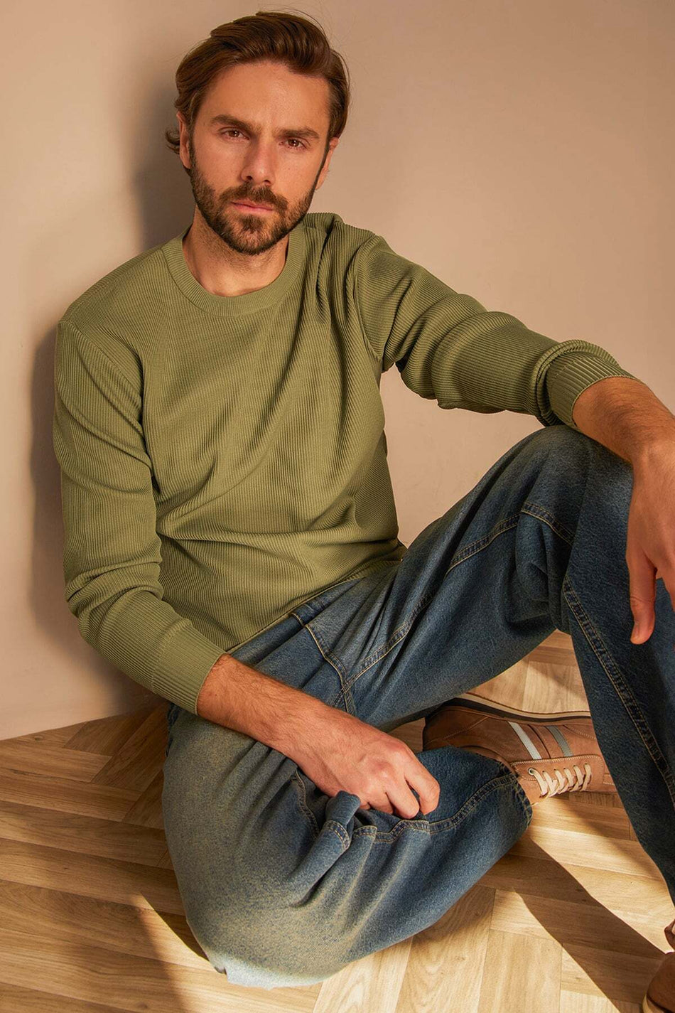 Basic Crew Neck Knitwear Sweater - MALLTURK