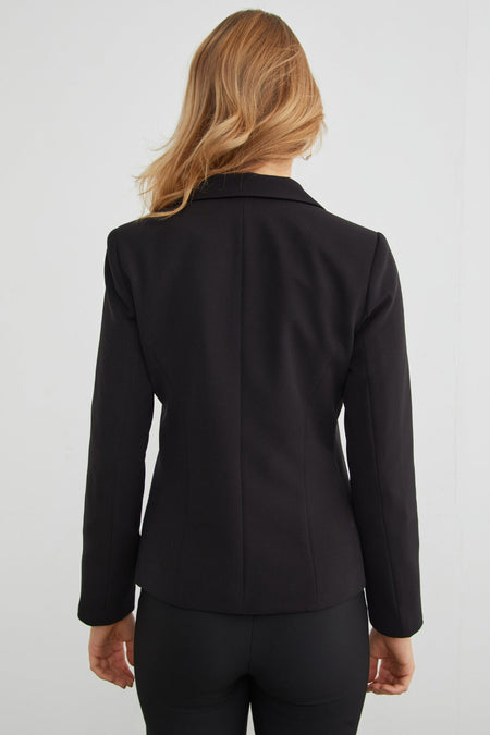 Basic Double-Breasted Collar Slim Fit Jacket - MALLTURK